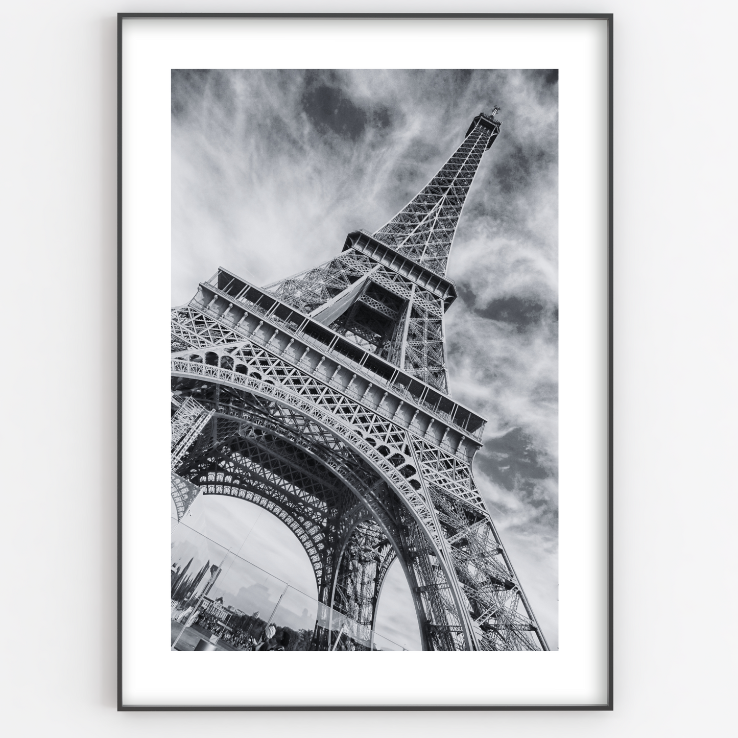 Eiffel Tower Paris Black & White Print - Gina Ellen Wall Art