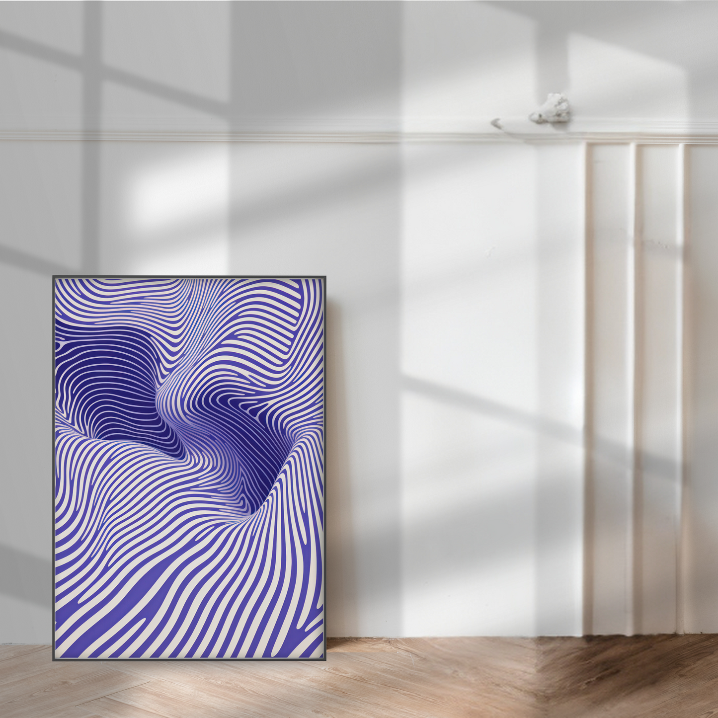 Purple Abstract Lines Print - Gina Ellen Wall Art