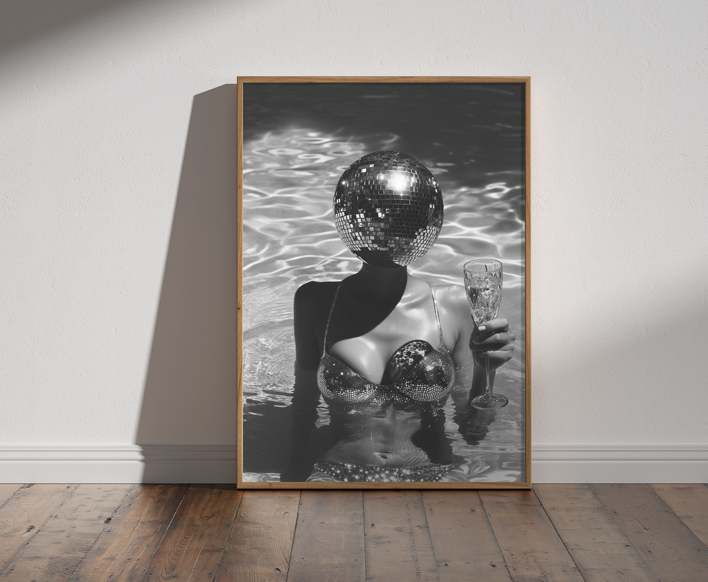 Disco Ball Head Print - Gina Ellen Wall Art