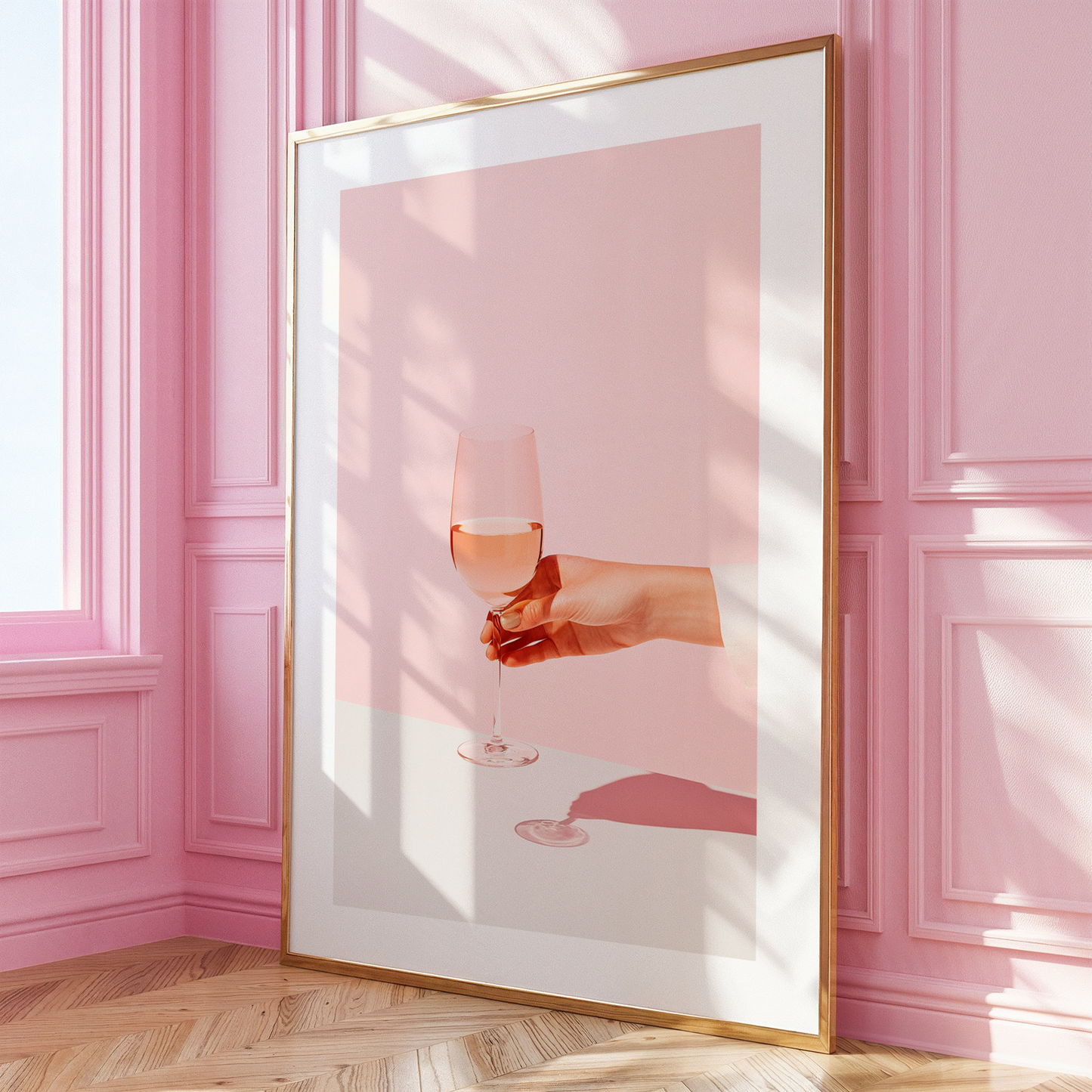 Pink Wine Print - Gina Ellen Wall Art