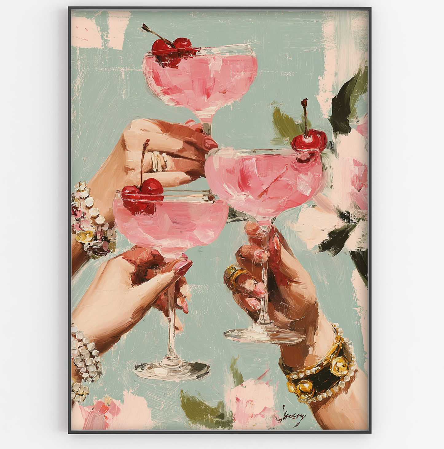 Cherry Cocktails Print - Gina Ellen Wall Art