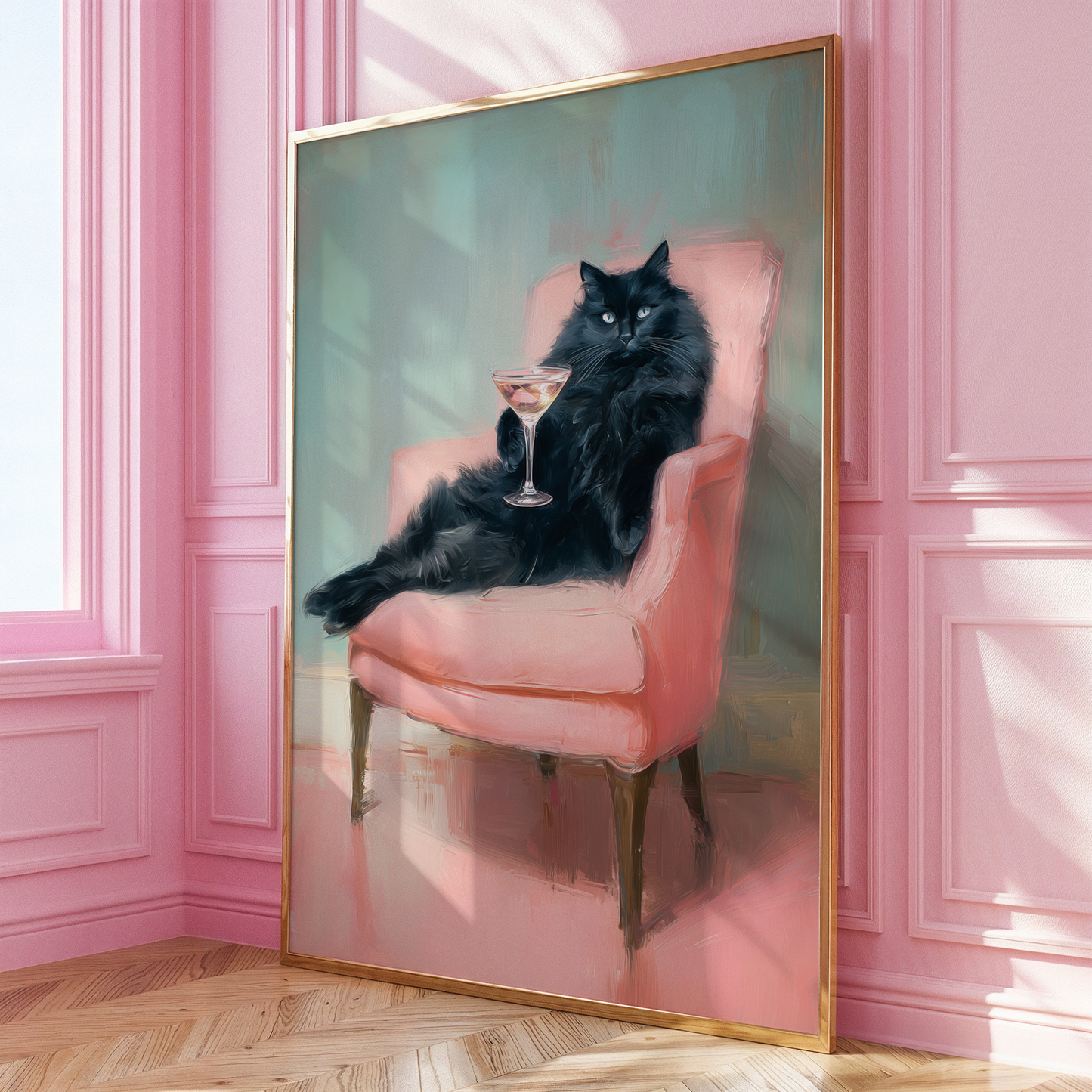 Cocktail Ragdoll Cat Print - Gina Ellen Wall Art