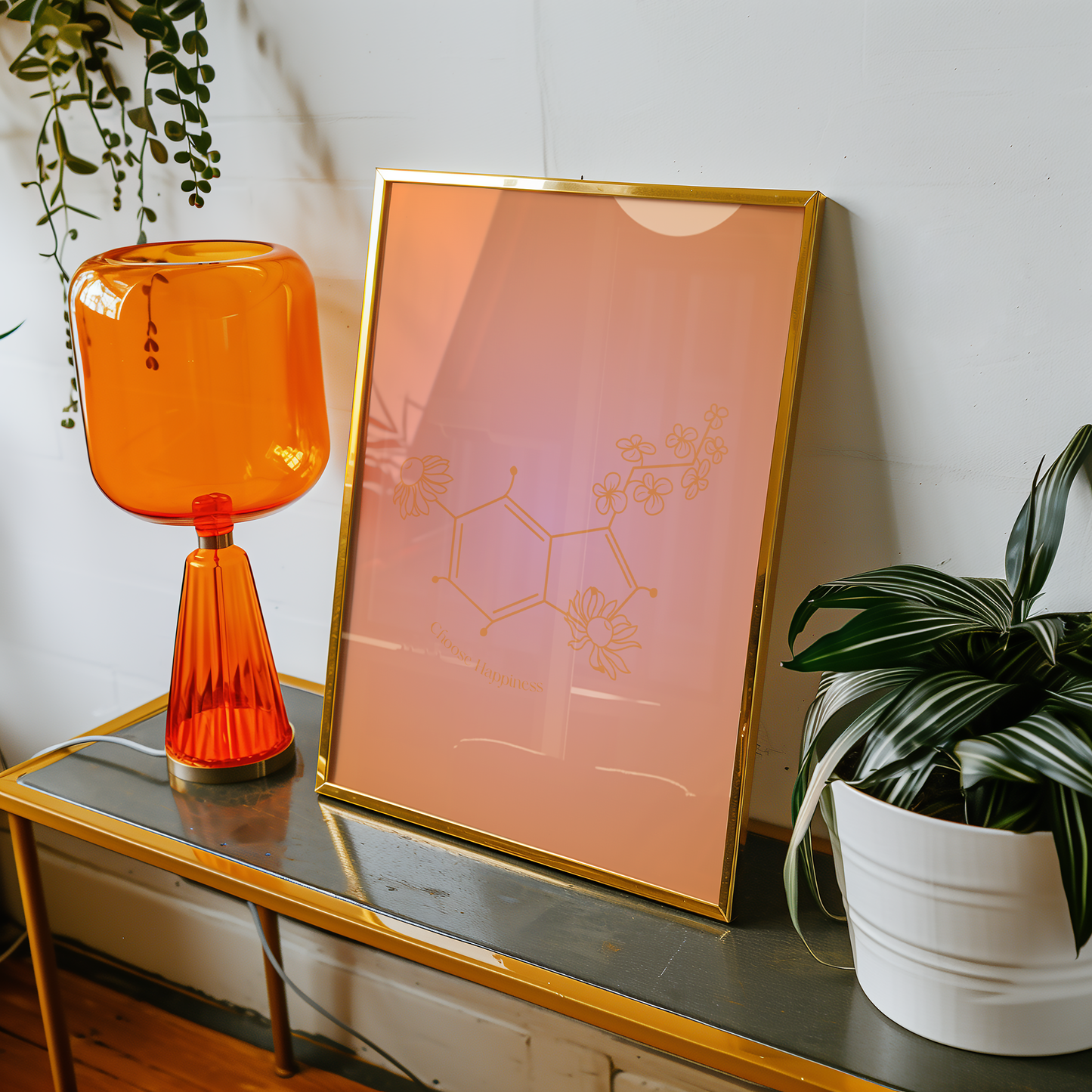 Serotonin Choose Happiness Print - Gina Ellen Wall Art
