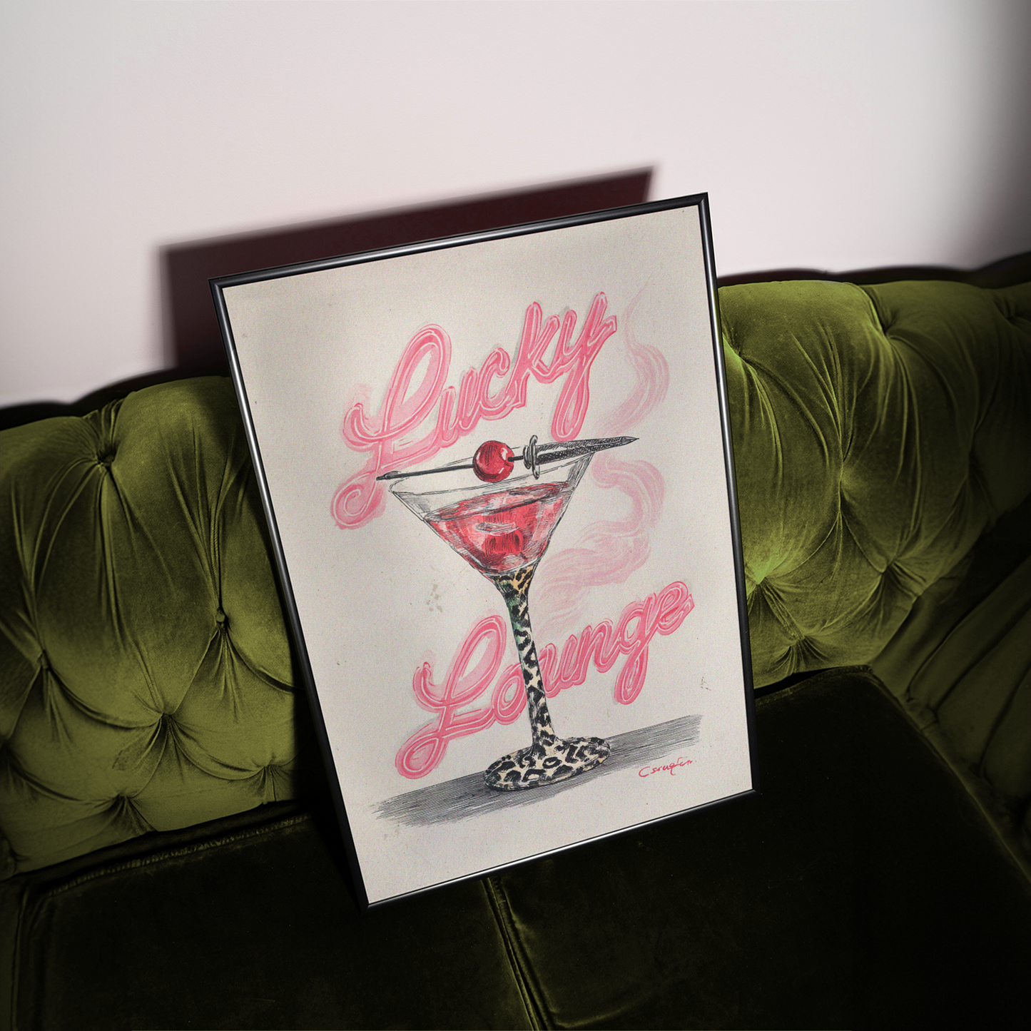 Lucky Lounge Cocktail Print - Gina Ellen Wall Art