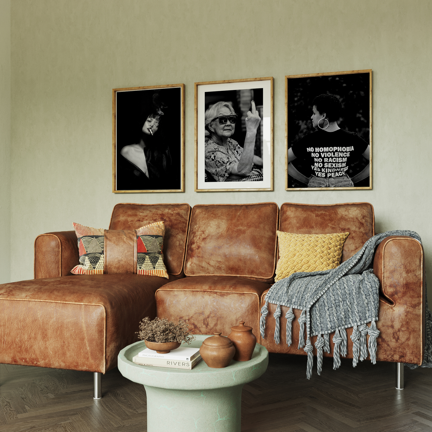 Fashion Girl Smoking Print - Gina Ellen Wall Art