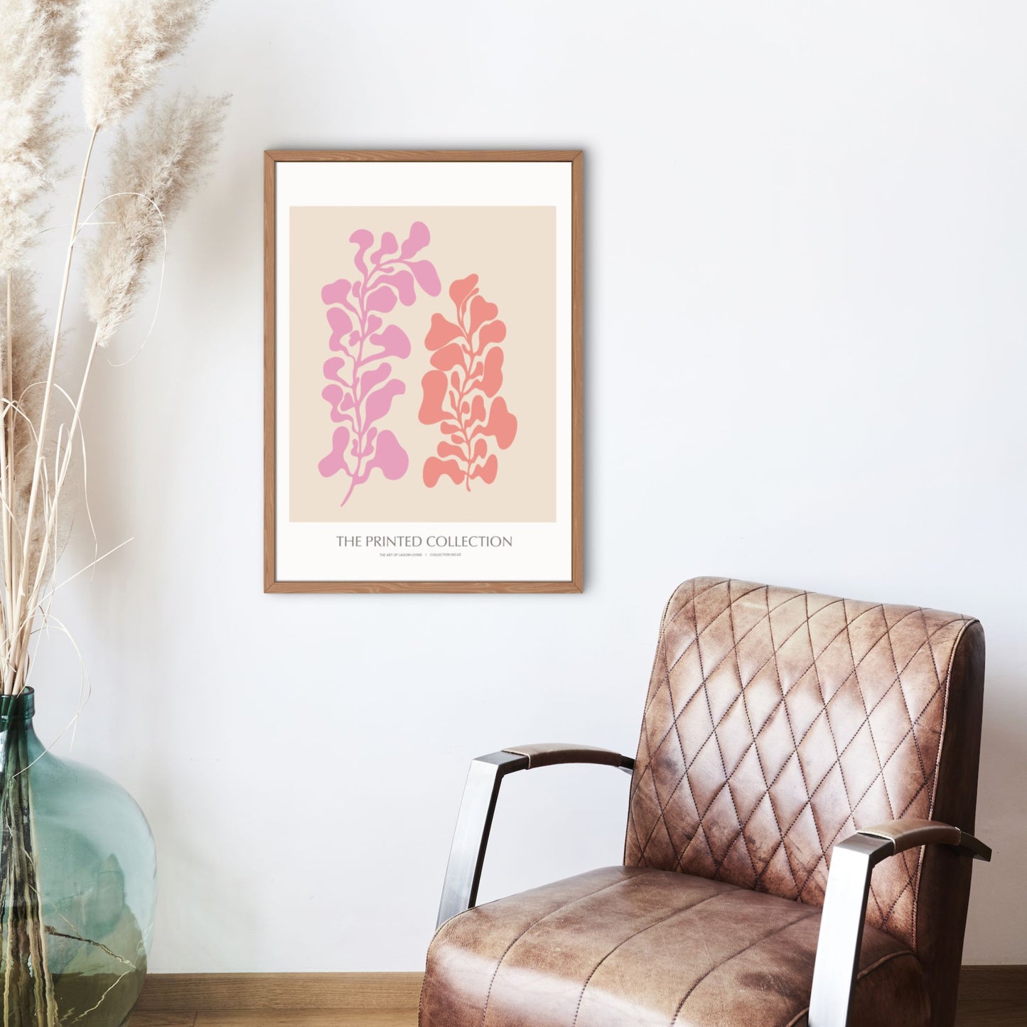 Matisse Inspired Coral and Pink Orange Art Print - Gina Ellen Wall Art