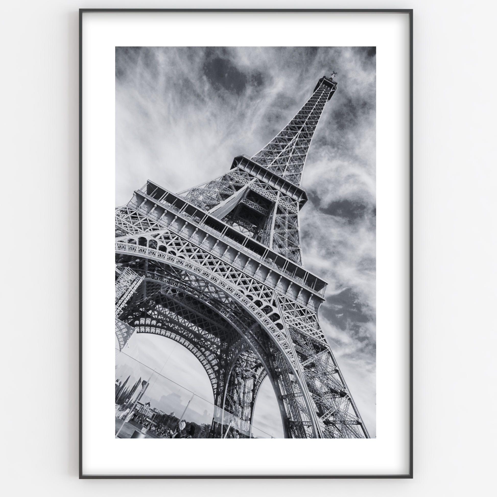 Eiffel Tower Paris Black & White Print - Gina Ellen Wall Art
