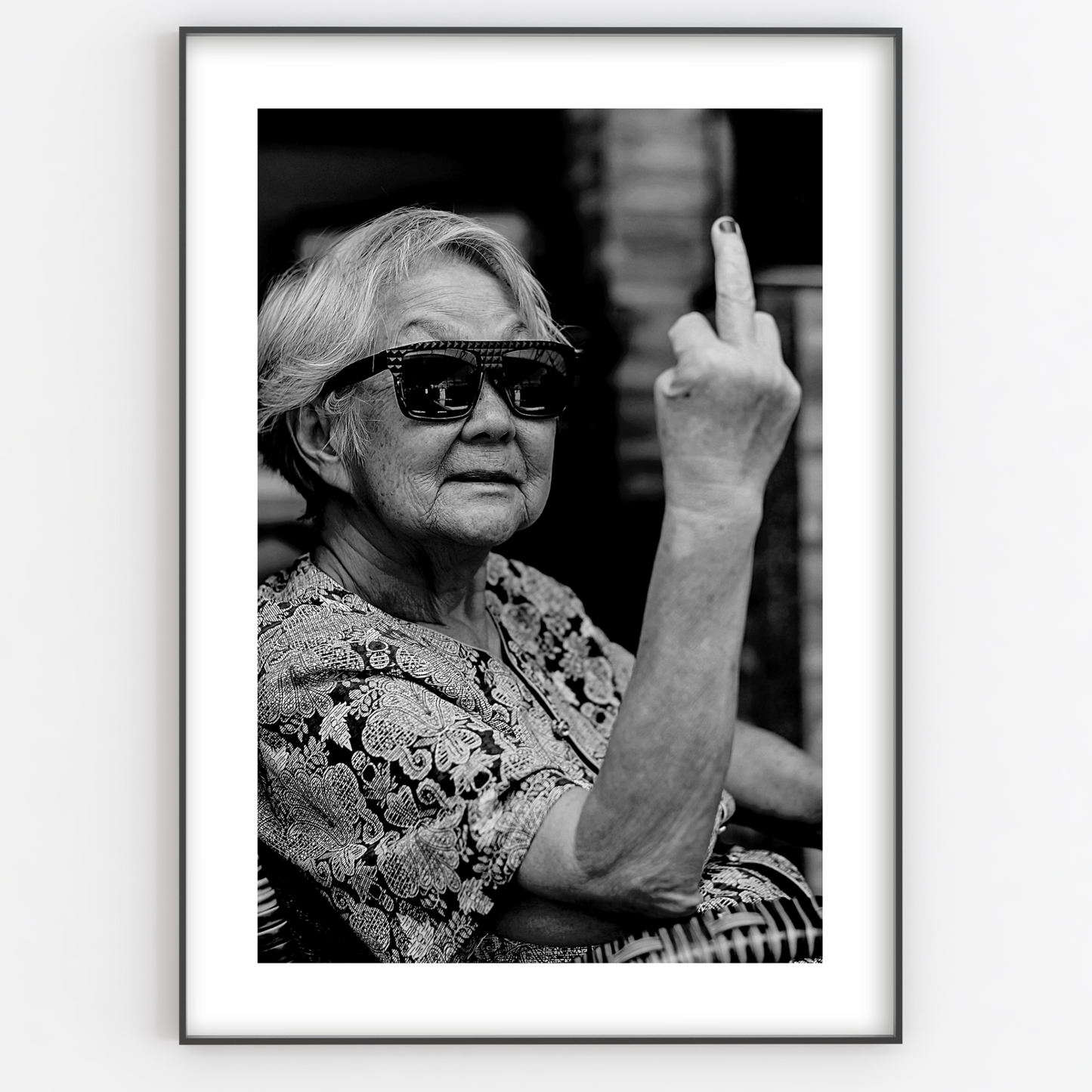 Middle Finger Print - Gina Ellen Wall Art