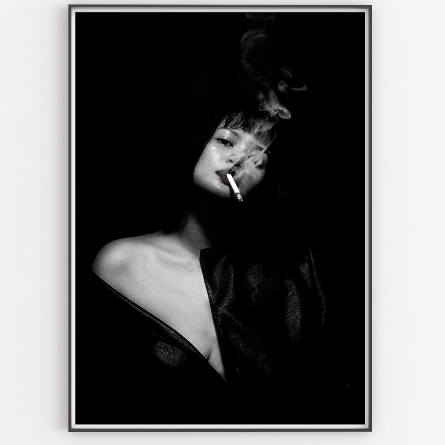 Fashion Girl Smoking Print - Gina Ellen Wall Art