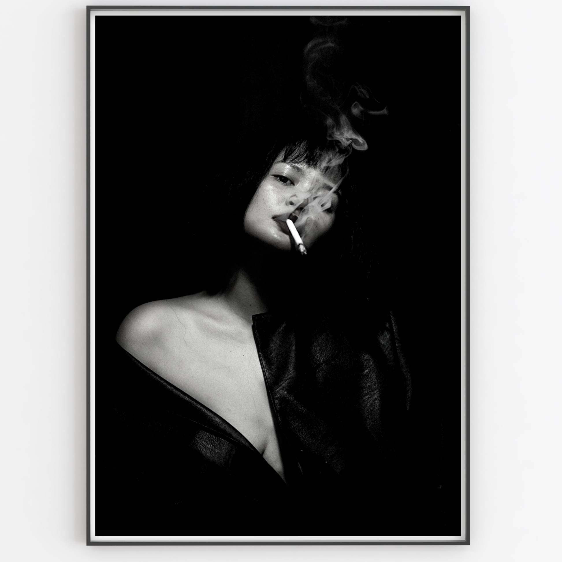 Fashion Girl Smoking Print - Gina Ellen Wall Art