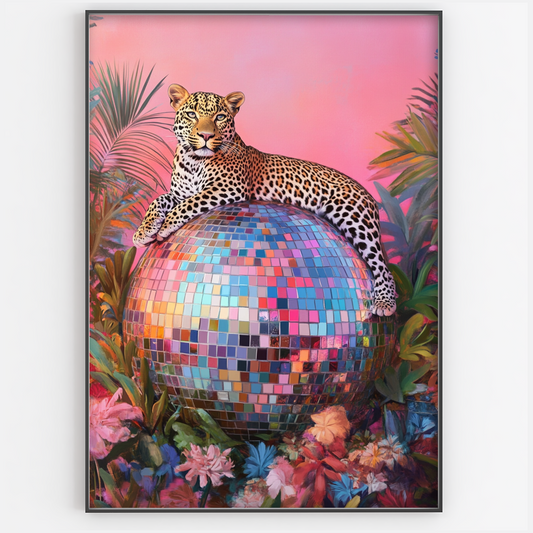 Disco Ball Leopard Print - Gina Ellen Wall Art