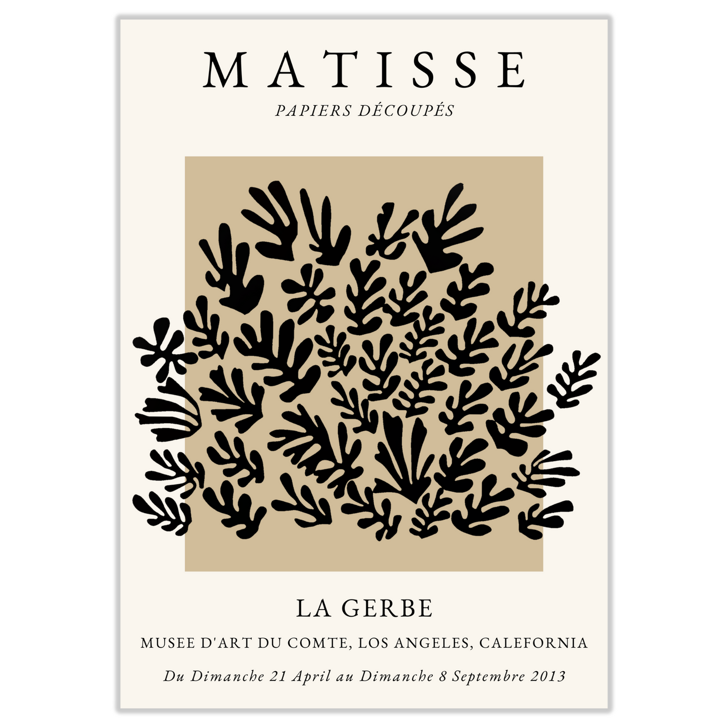 Matisse Nude Neutral La Gerbe Art Exhibition Paris Print - Gina Ellen Wall Art