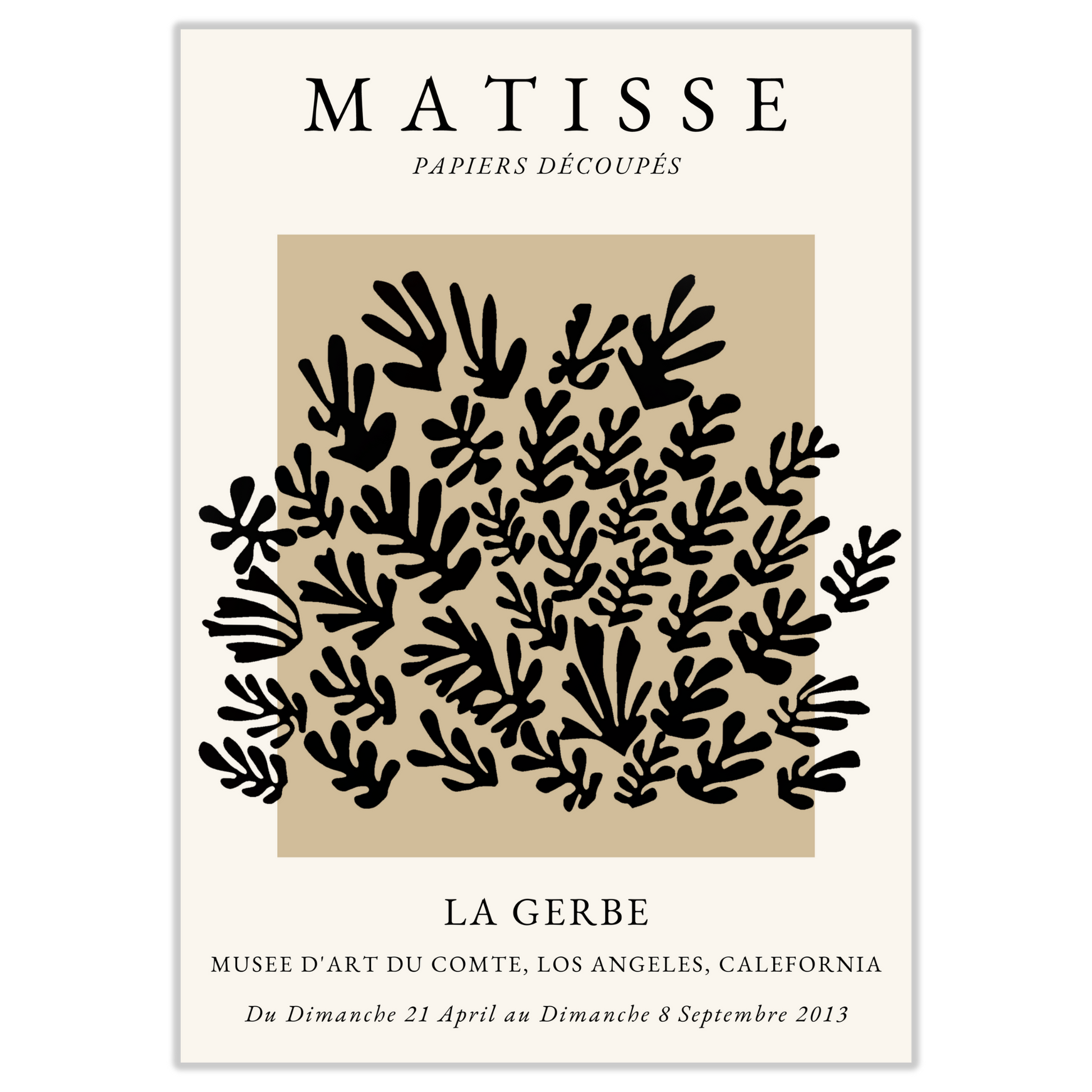 Matisse Nude Neutral La Gerbe Art Exhibition Paris Print - Gina Ellen Wall Art