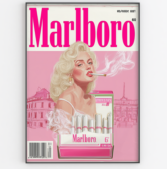 Pink Vintage Poster Print