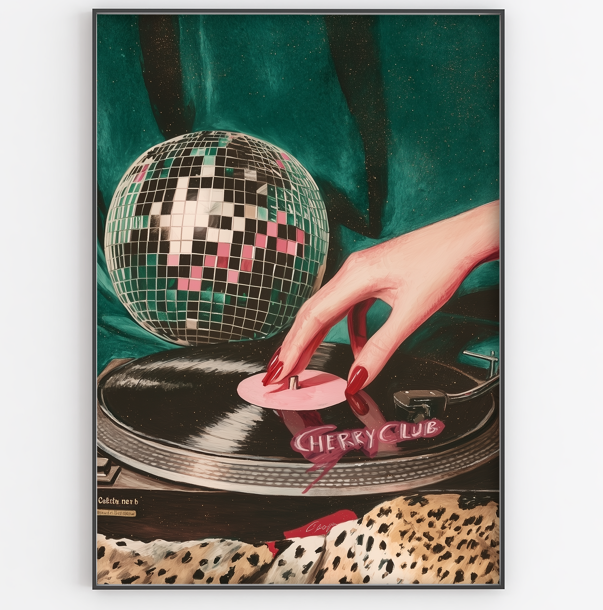 Cherry Club Disco Ball Print - Gina Ellen Wall Art