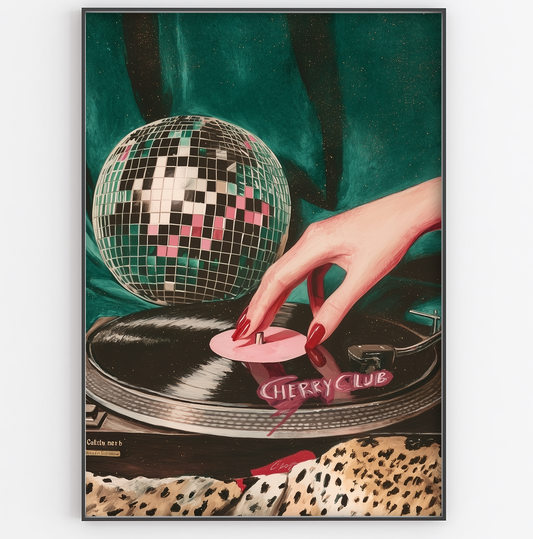 Cherry Club Disco Ball Print - Gina Ellen Wall Art