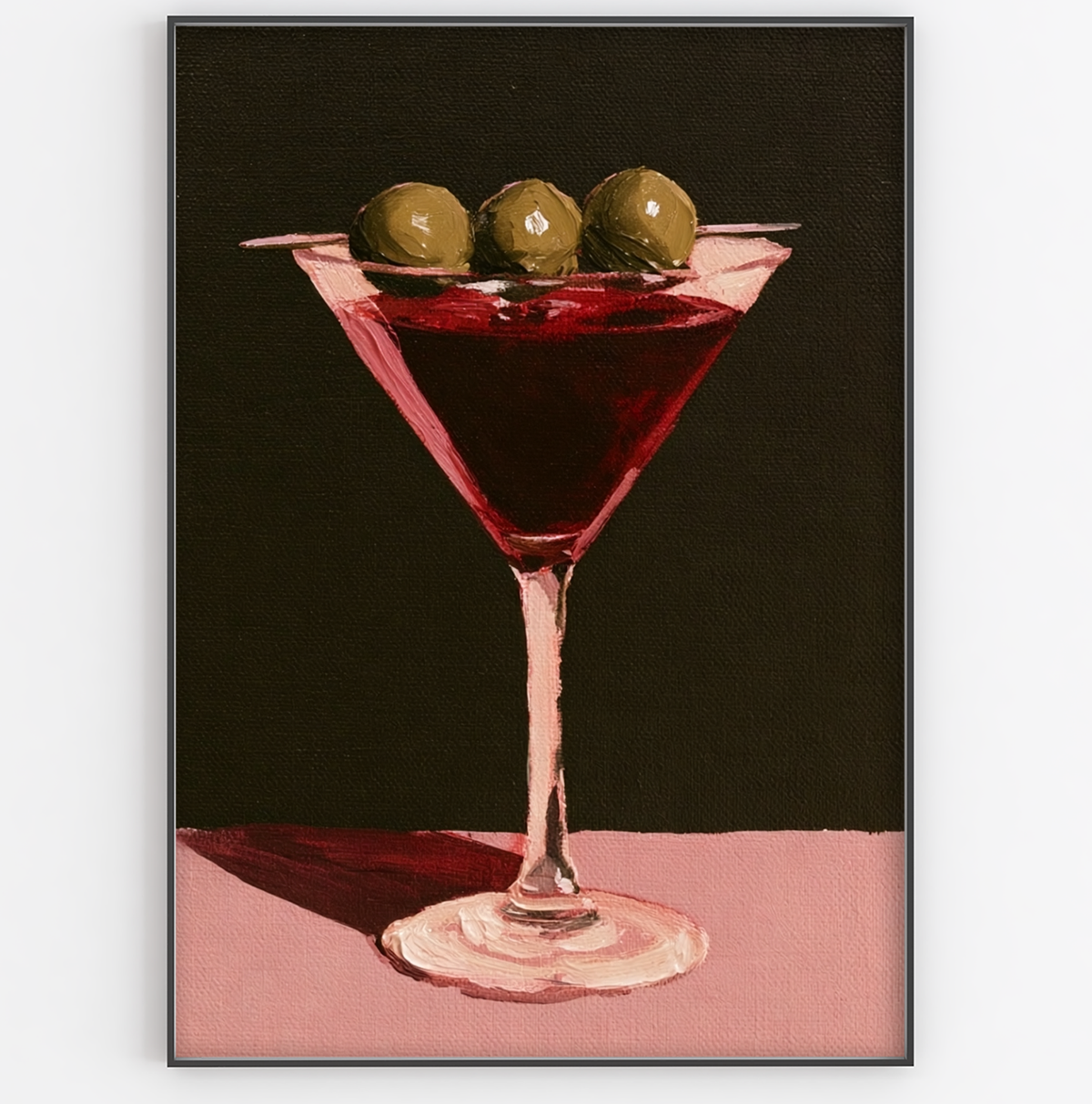 Dirty Cherry Martini Art Print - Gina Ellen Wall Art