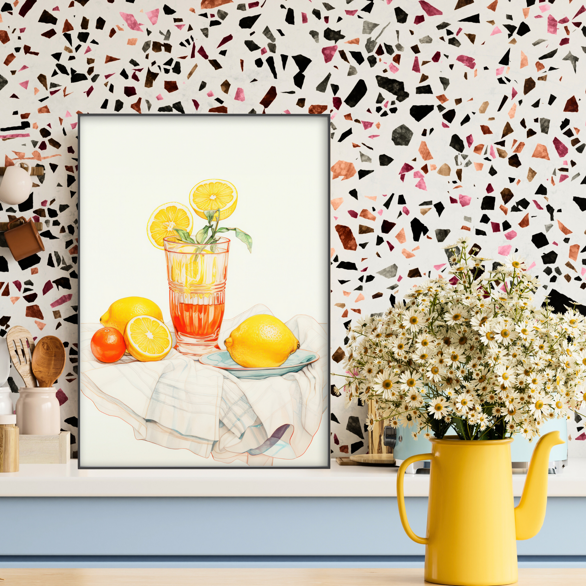 Lemon Drink Print - Gina Ellen Wall Art