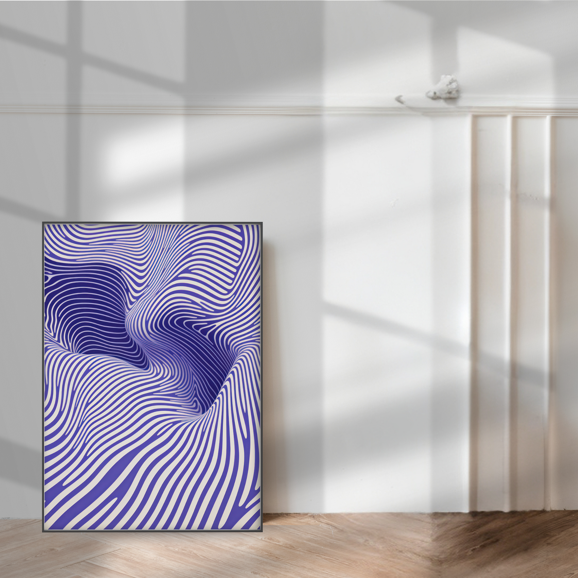 Purple Abstract Lines Print - Gina Ellen Wall Art
