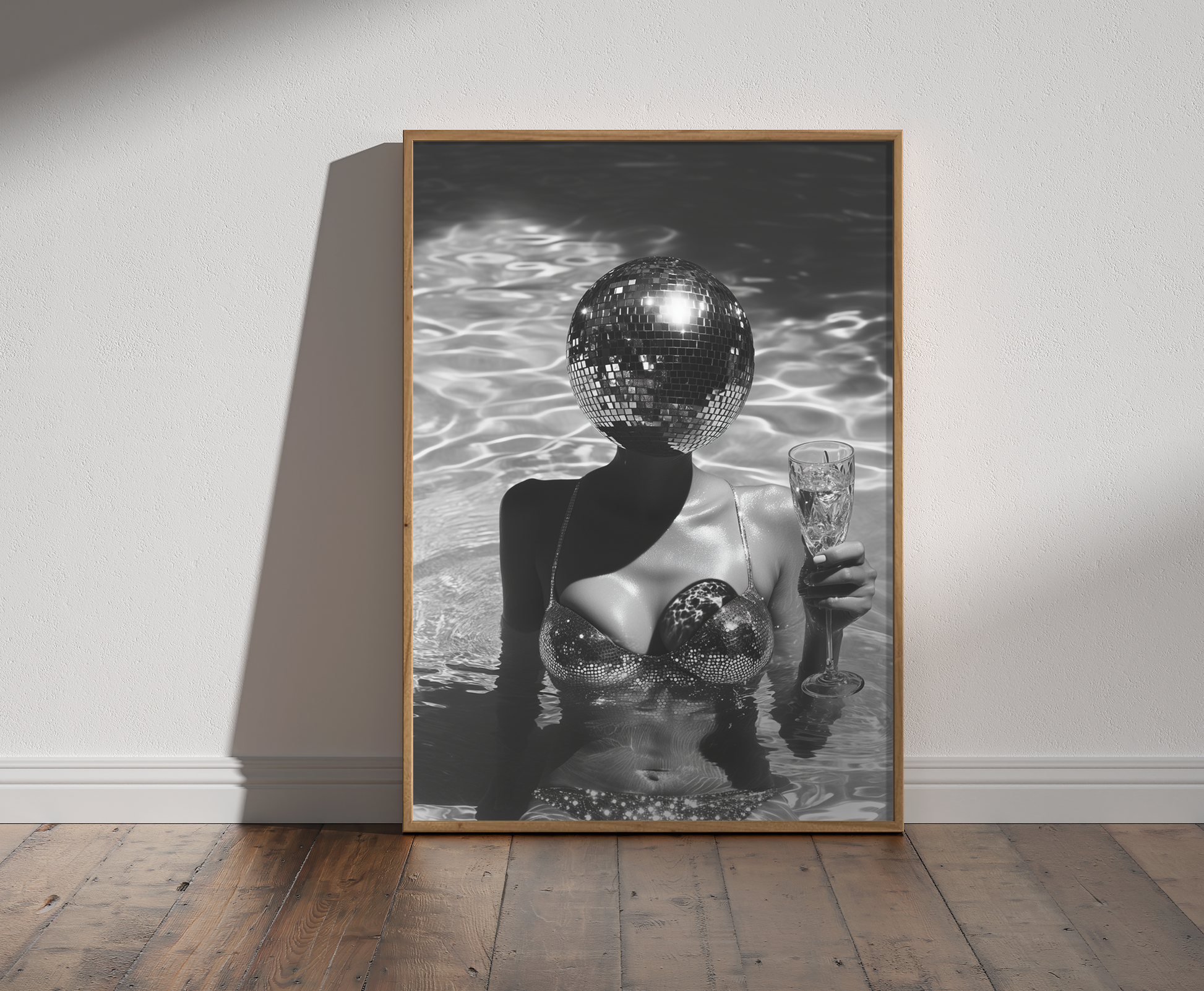 Disco Ball Head Print - Gina Ellen Wall Art