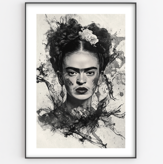 Frida Ink Splash Print - Gina Ellen Wall Art