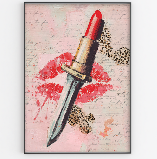 Lipstick Dagger Print - Gina Ellen Wall Art