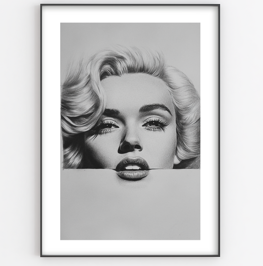 Marilyn Obscure Sketch Print - Gina Ellen Wall Art
