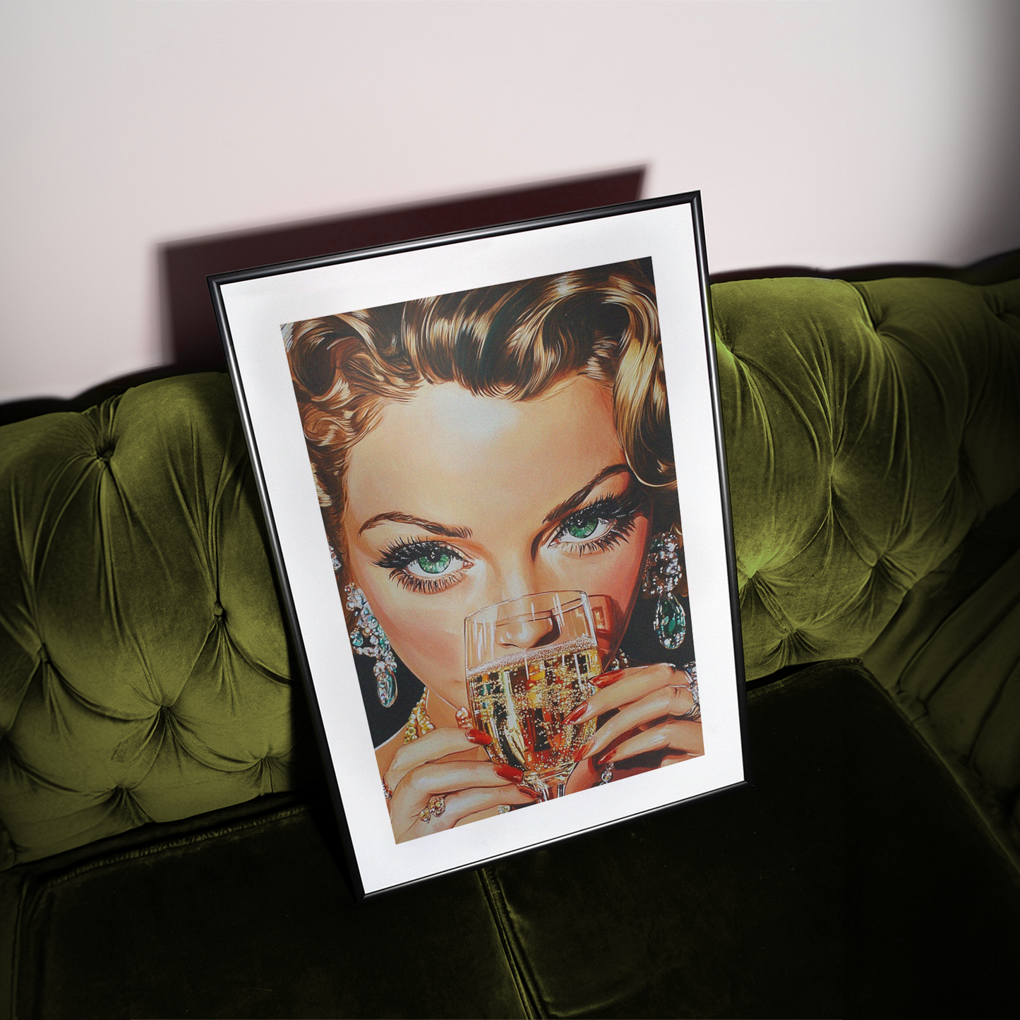 Prosecco Party Girl Print - Gina Ellen Wall Art