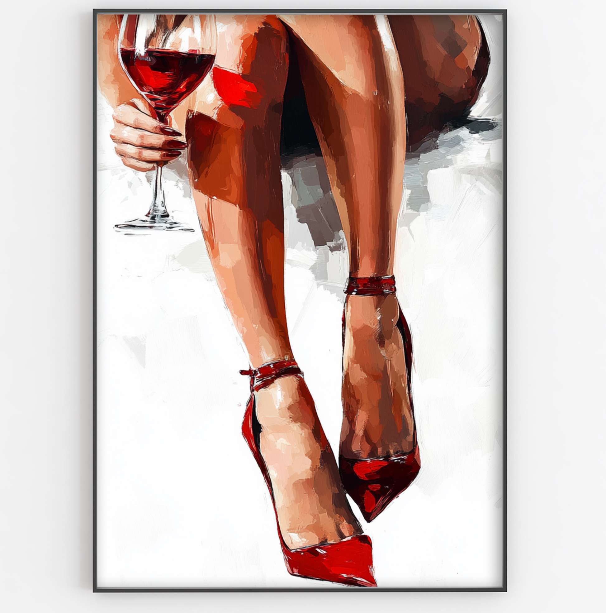 Red Wine & Red Heels Print - Gina Ellen Wall Art