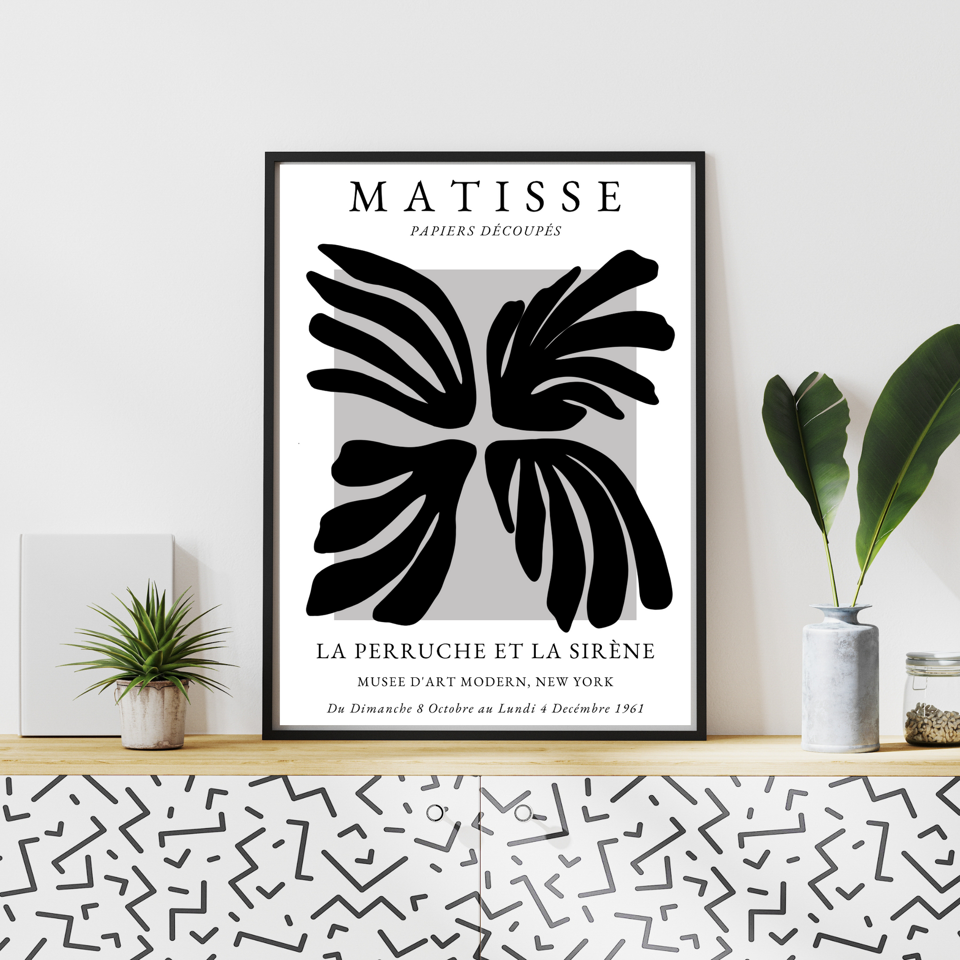 Matisse Inspired Modern Abstract Nude Art Print - Gina Ellen Wall Art