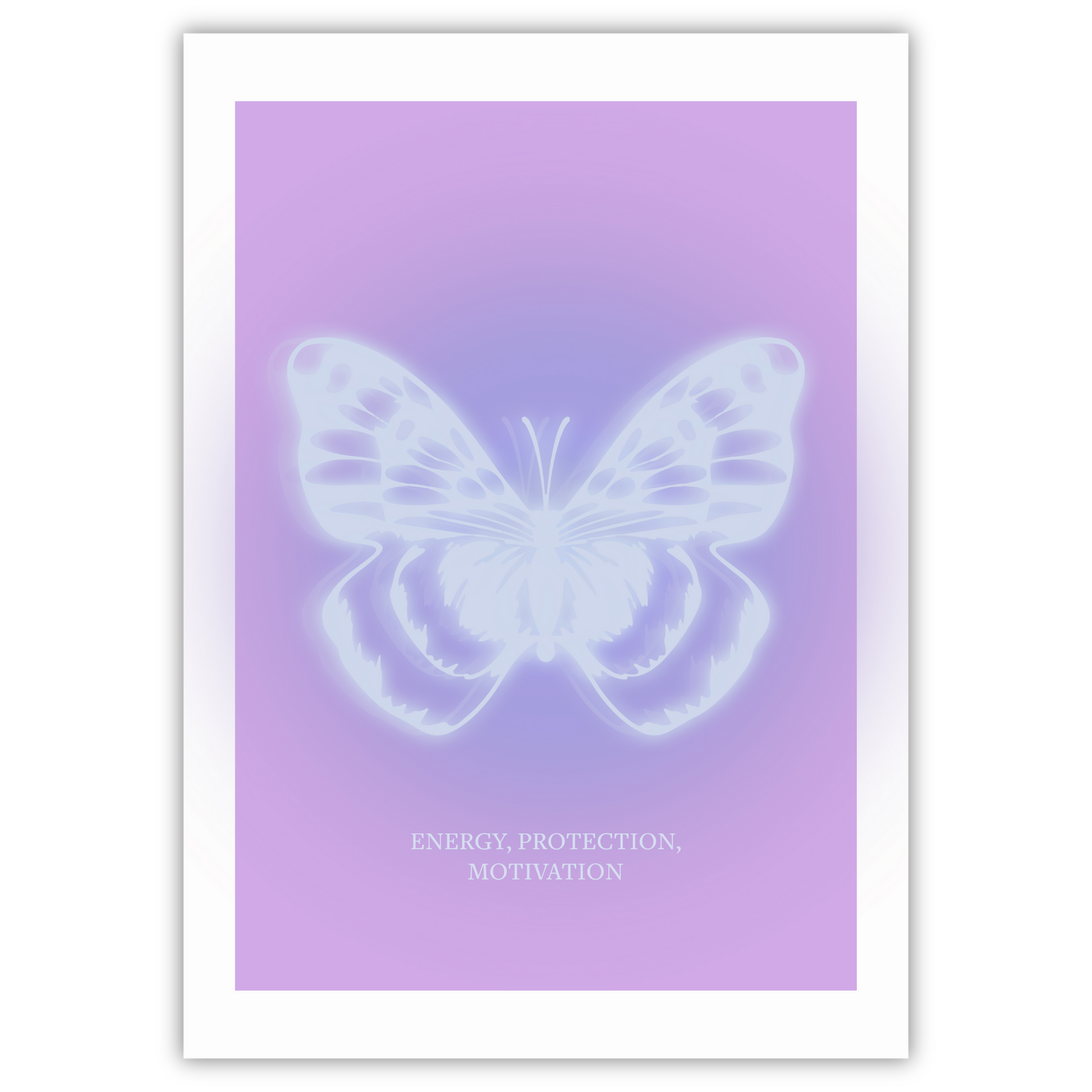 Y2K Aesthetic Purple Butterfly Print - Gina Ellen Wall Art