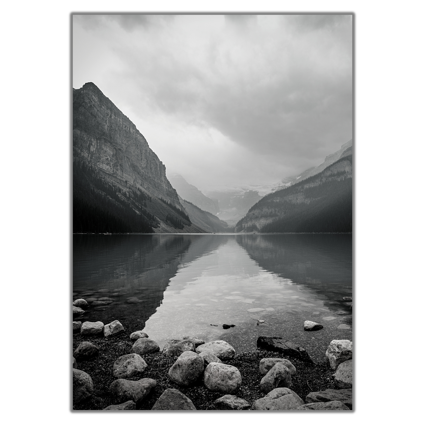 Black and White Scenic Landscape Print - Gina Ellen Wall Art