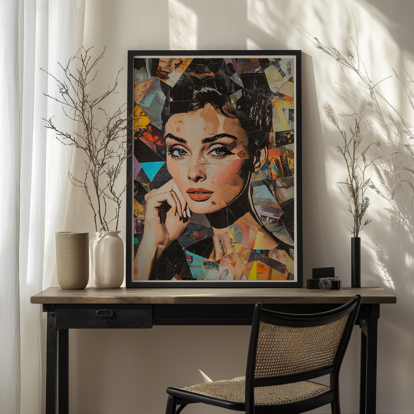 Audrey Hepburn Collage Art Print - Gina Ellen Wall Art