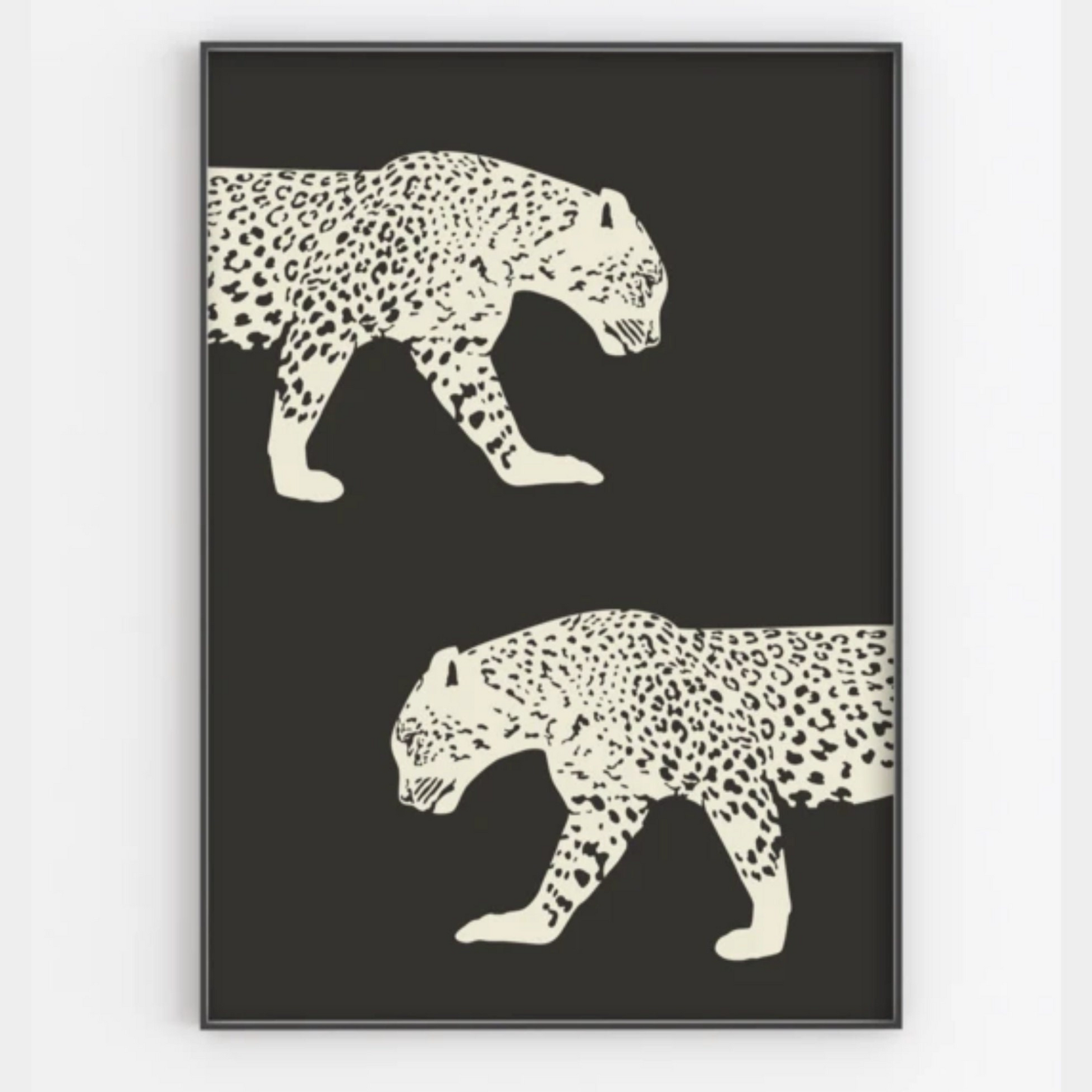 Modern Brown & Cream Cheetahs Print - Gina Ellen Wall Art