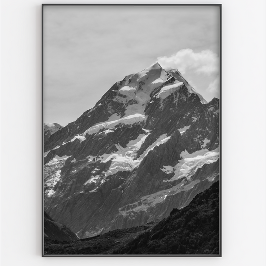 Black and White Mountain - Gina Ellen Wall Art