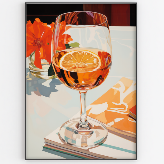 Aperol Spritz Drink Print - Gina Ellen Wall Art
