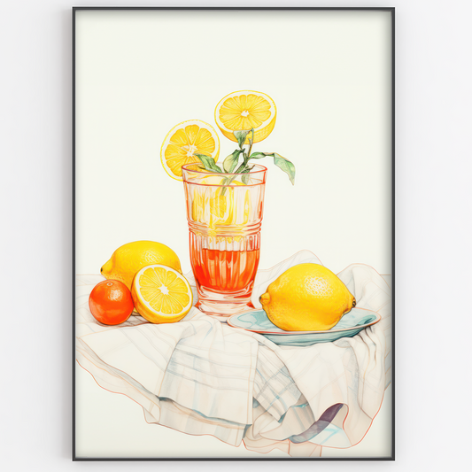 Lemon Drink Print - Gina Ellen Wall Art