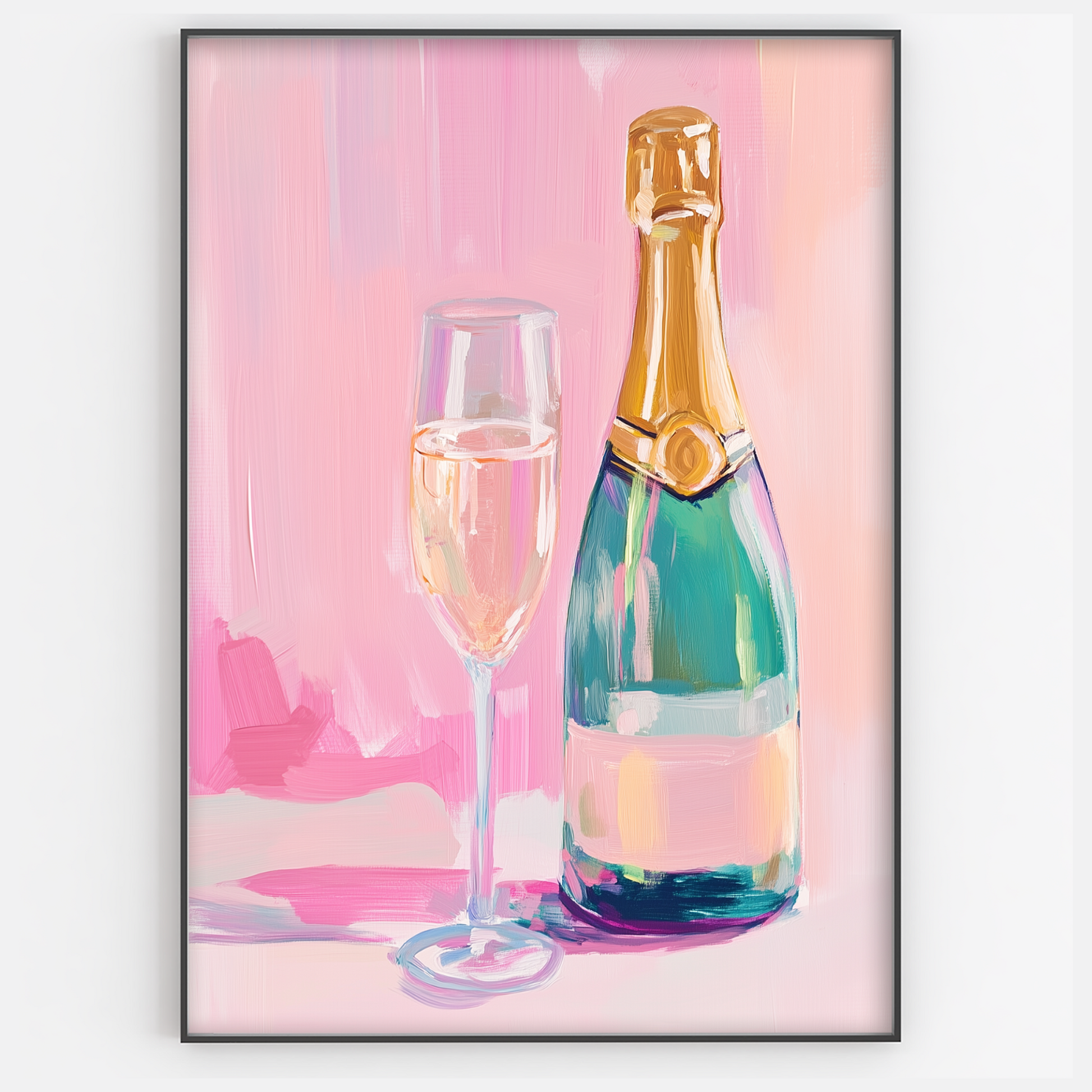 Pastel Pink Champagn Acrylic Print - Gina Ellen Wall Art