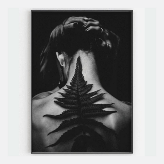 Black and White Woman's Back Print - Gina Ellen Wall Art
