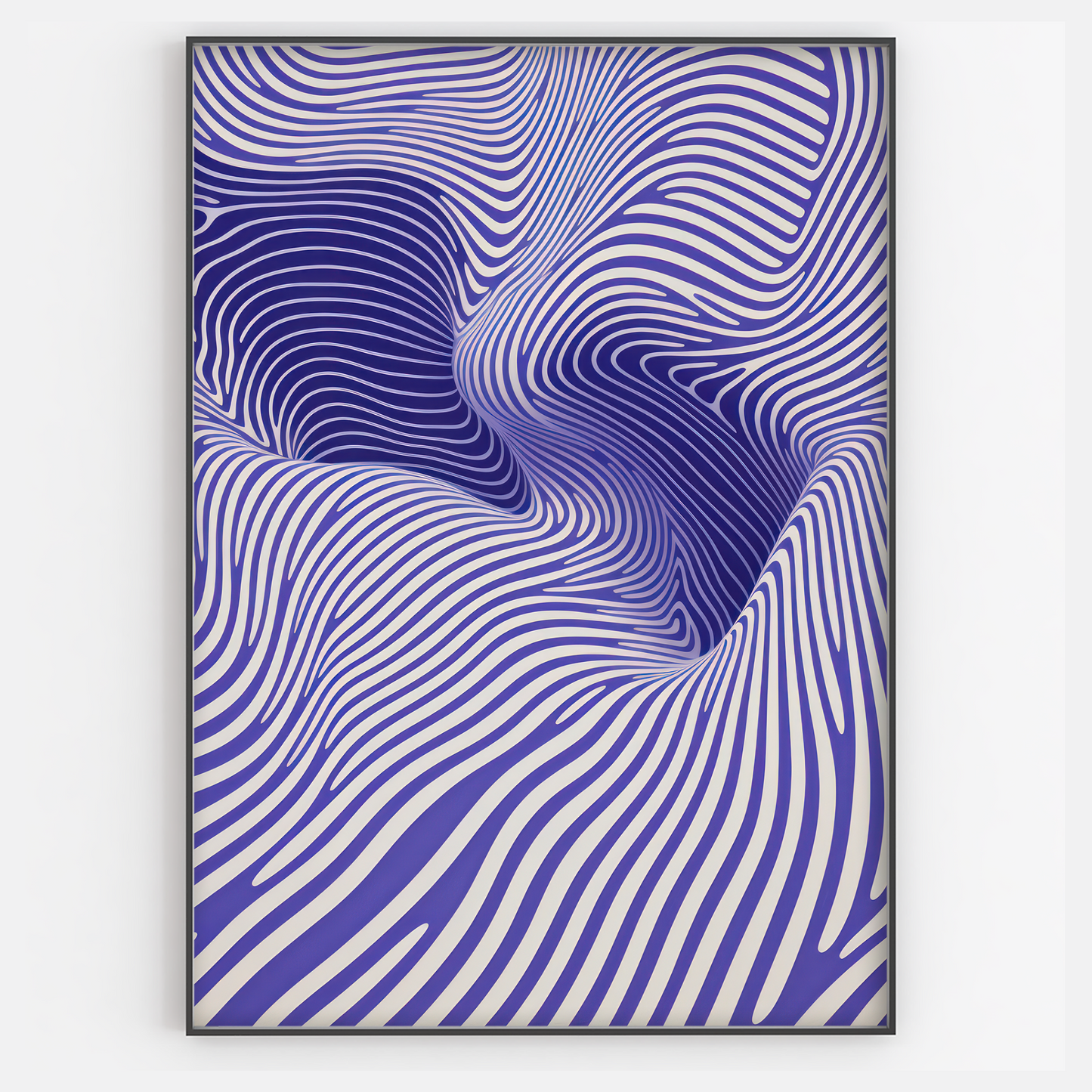 Purple Abstract Lines Print - Gina Ellen Wall Art