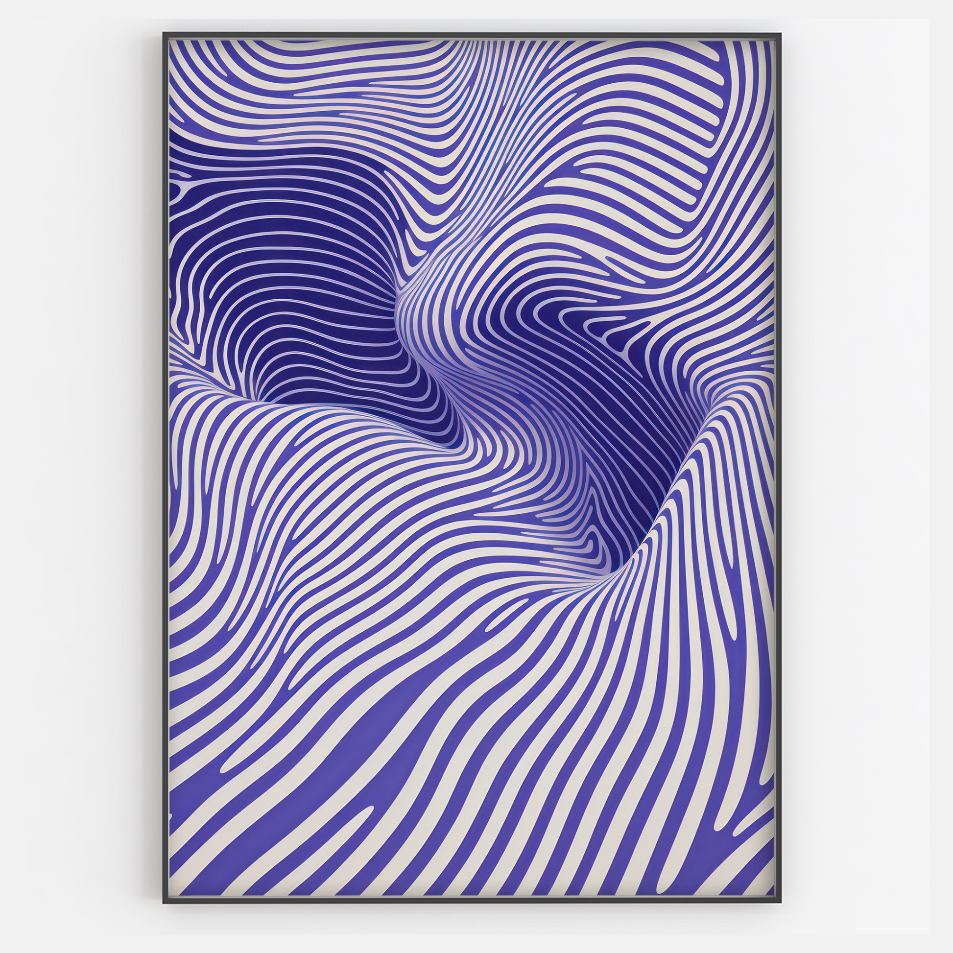 Purple Abstract Lines Print - Gina Ellen Wall Art