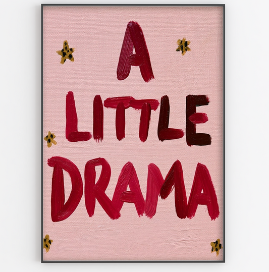 A Little Drama Art Print - Gina Ellen Wall Art