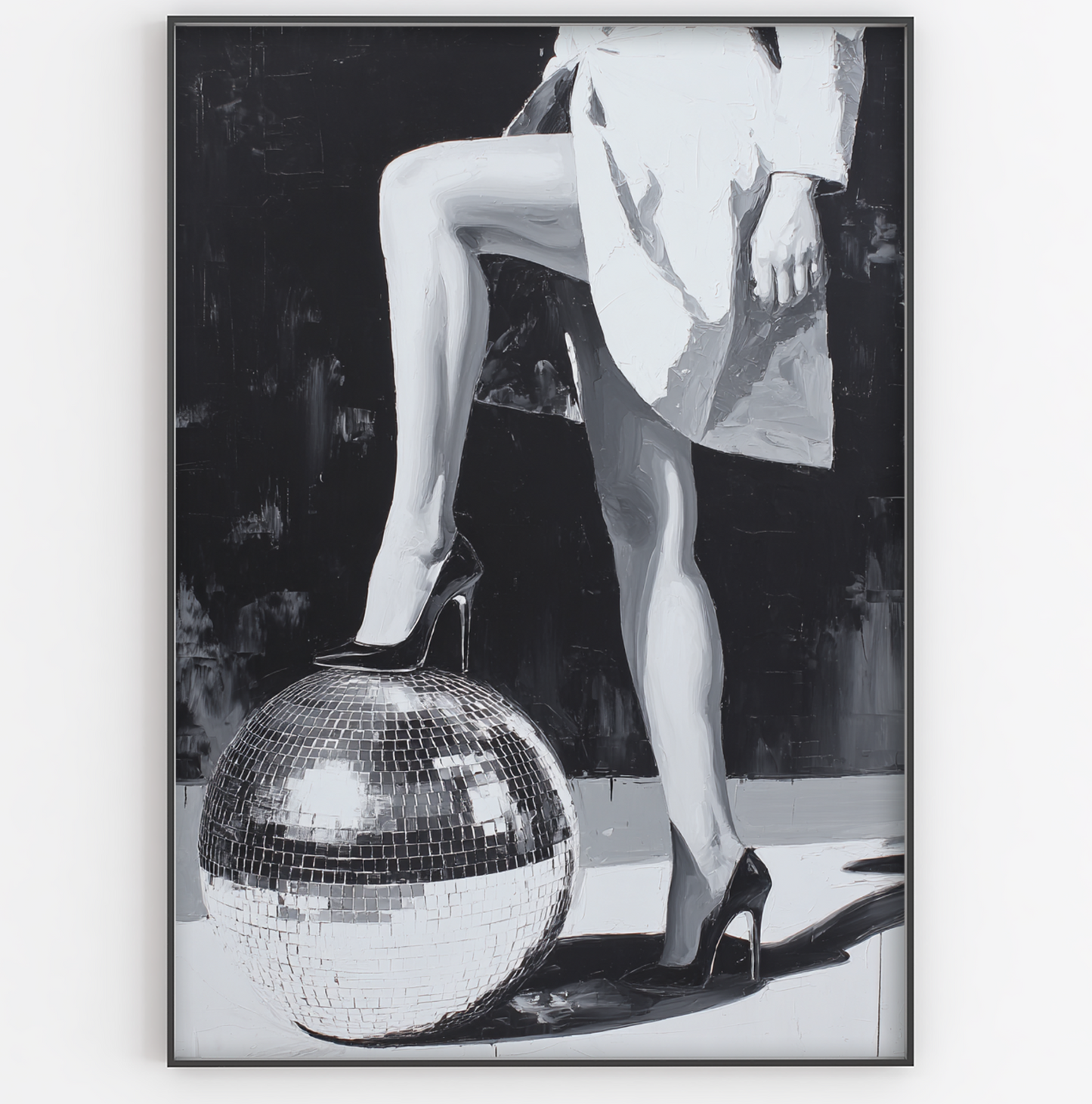 Disco Ball Heels Print