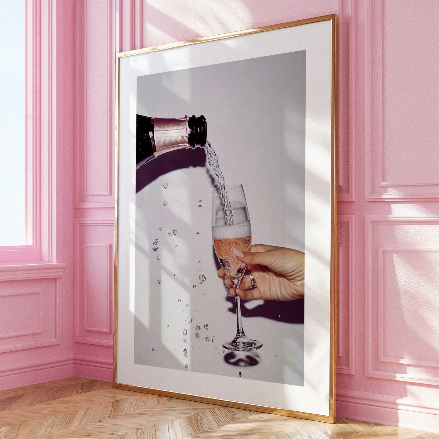 Pour The Champagne Print - Gina Ellen Wall Art