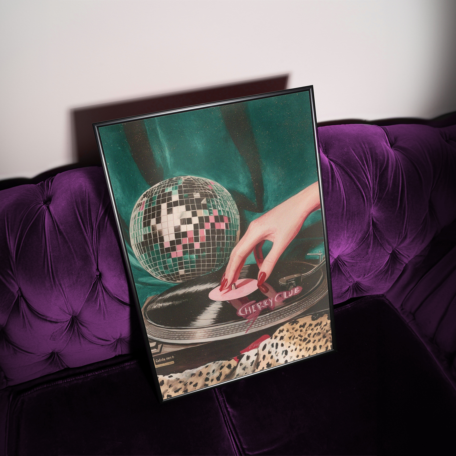 Cherry Club Disco Ball Print - Gina Ellen Wall Art