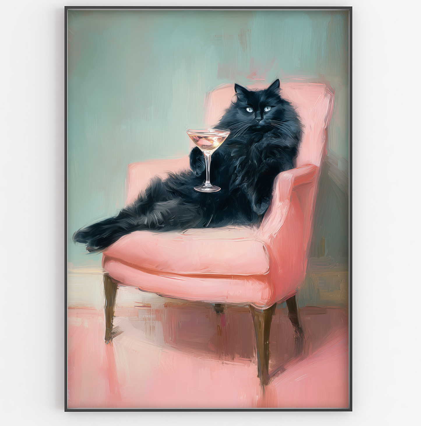 Cocktail Ragdoll Cat Print - Gina Ellen Wall Art