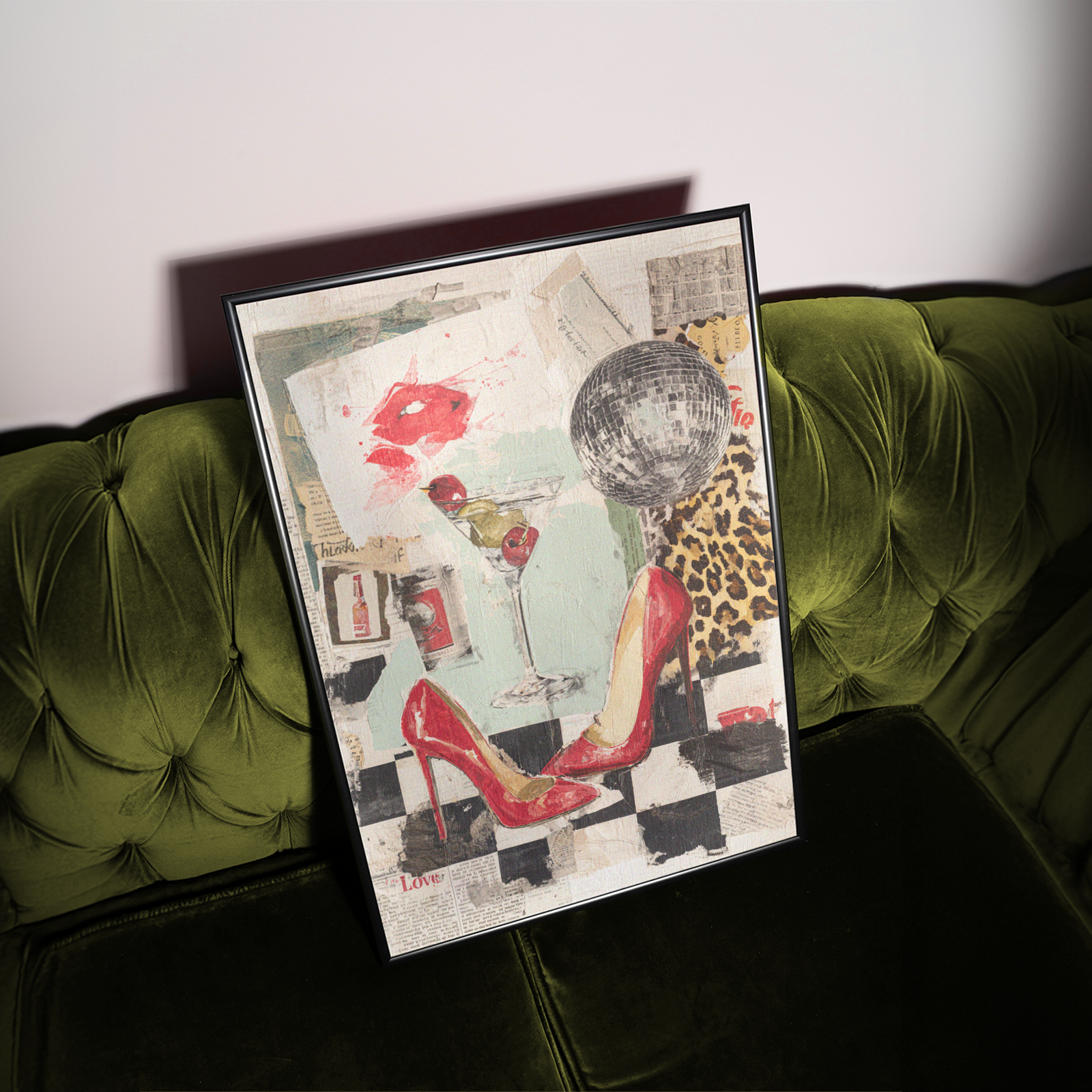Party Girl Collage Print - Gina Ellen Wall Art