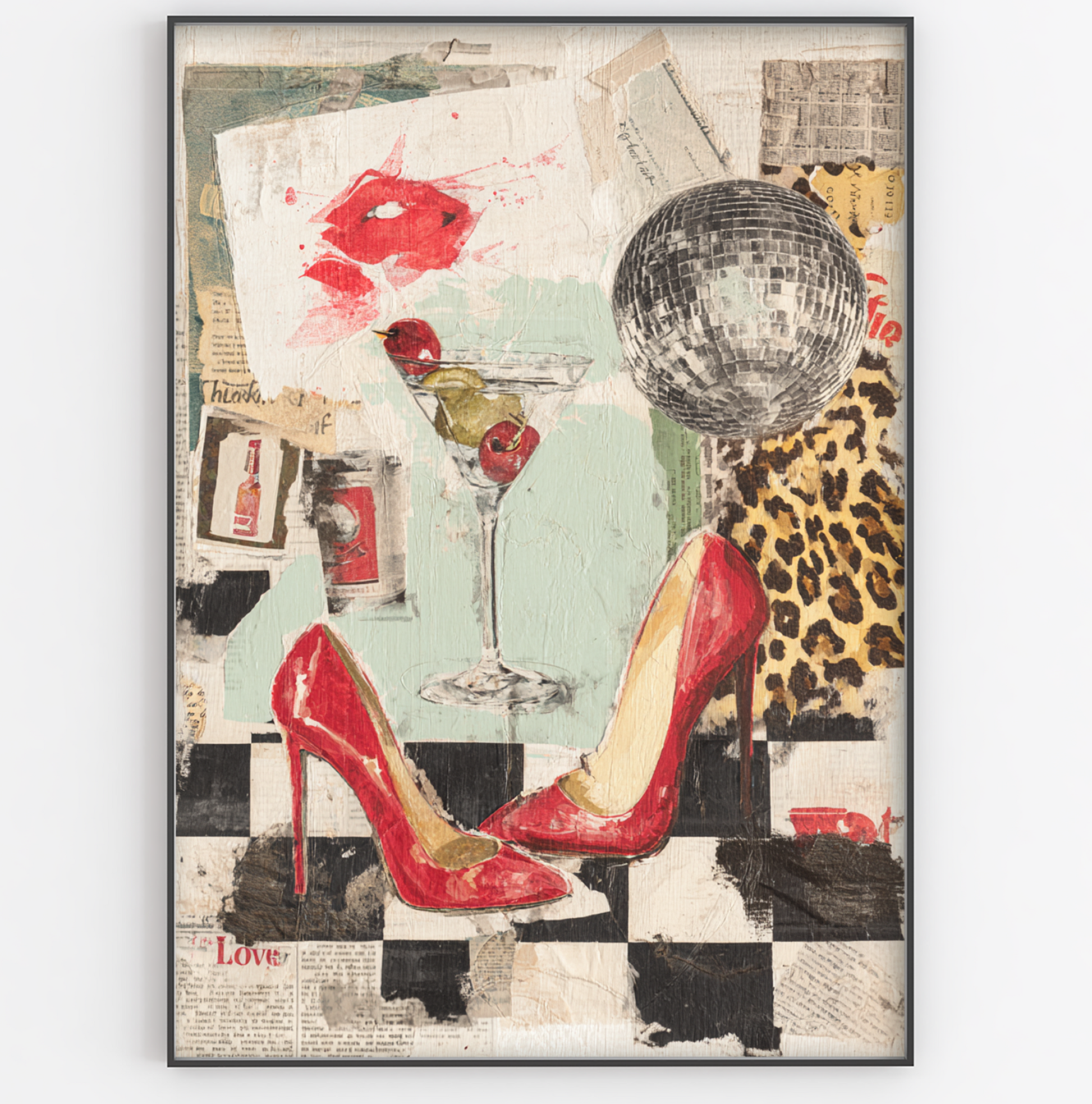 Party Girl Collage Print - Gina Ellen Wall Art