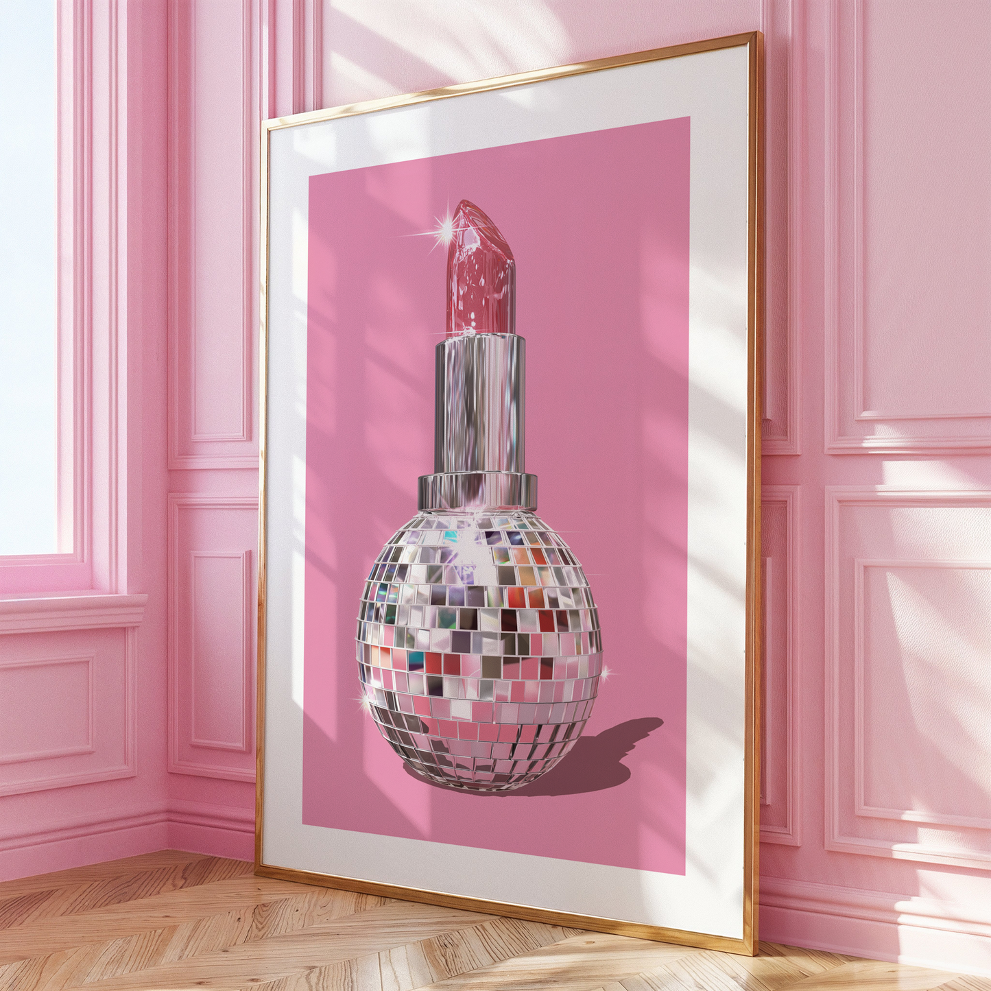 Disco Ball Lipstick Print - Gina Ellen Wall Art