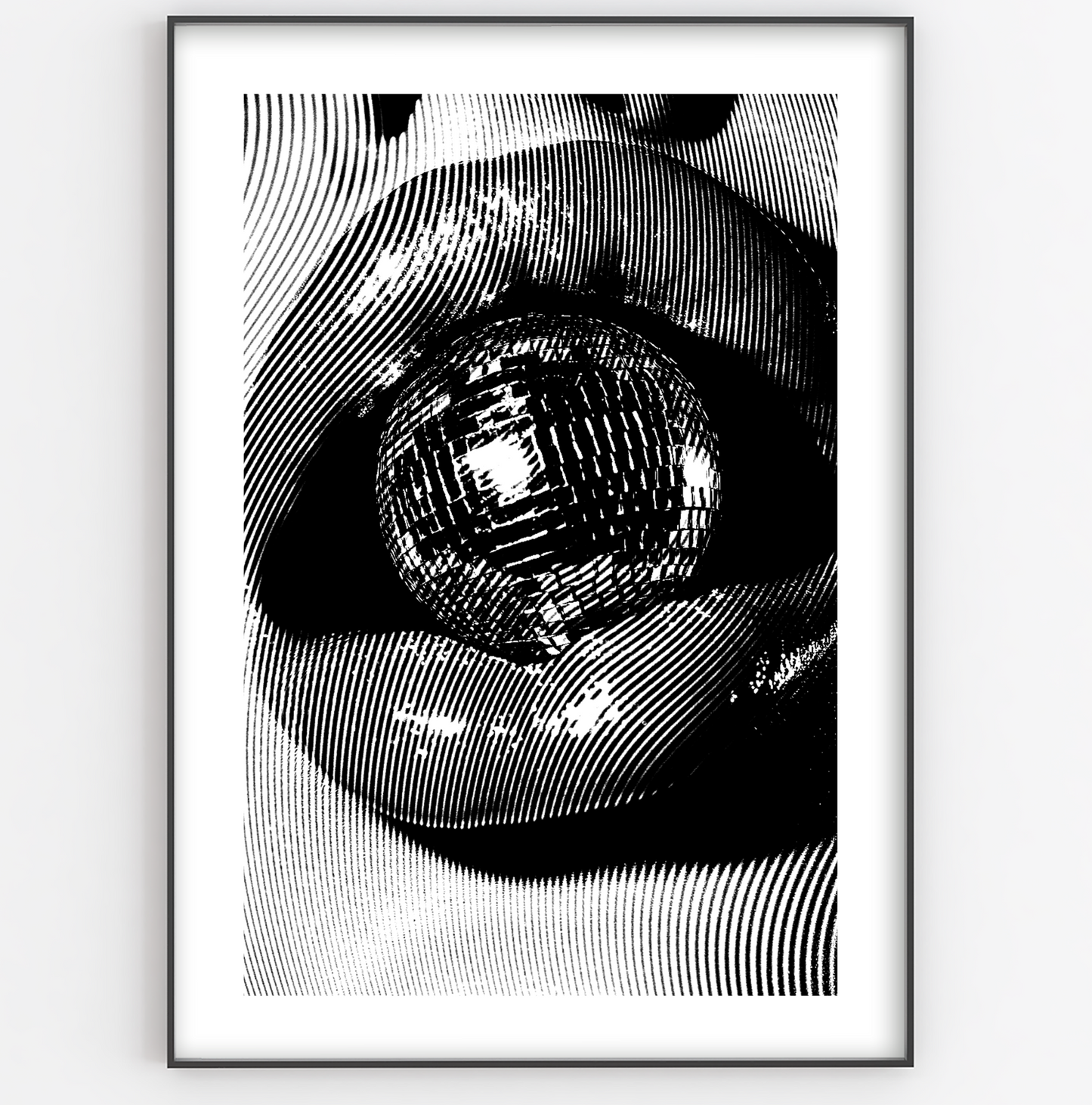 Disco Ball Mouth Print - Gina Ellen Wall Art